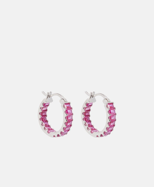 Lawrence Grey Jewelry Obručové náušnice Stříbrná 1
