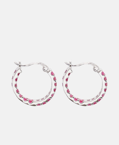 Lawrence Grey Jewelry Obručové náušnice Stříbrná 2