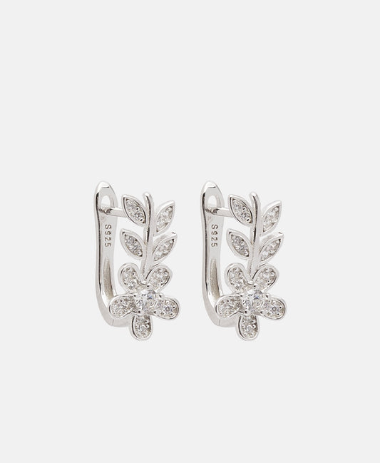 Lawrence Grey Jewelry Obručové náušnice Stříbrná 1