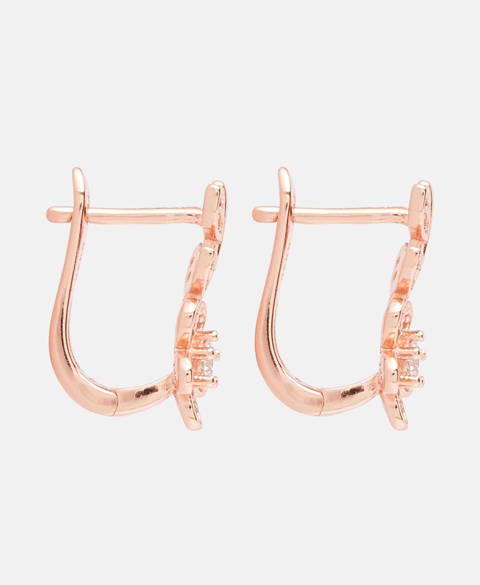 Lawrence Grey Jewelry Obručové náušnice Růžově zlatá 2