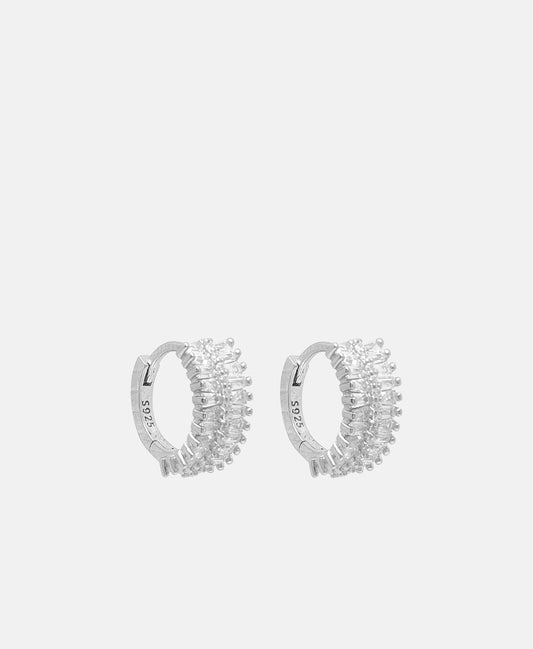 Lawrence Grey Jewelry Obručové náušnice Stříbrná 1