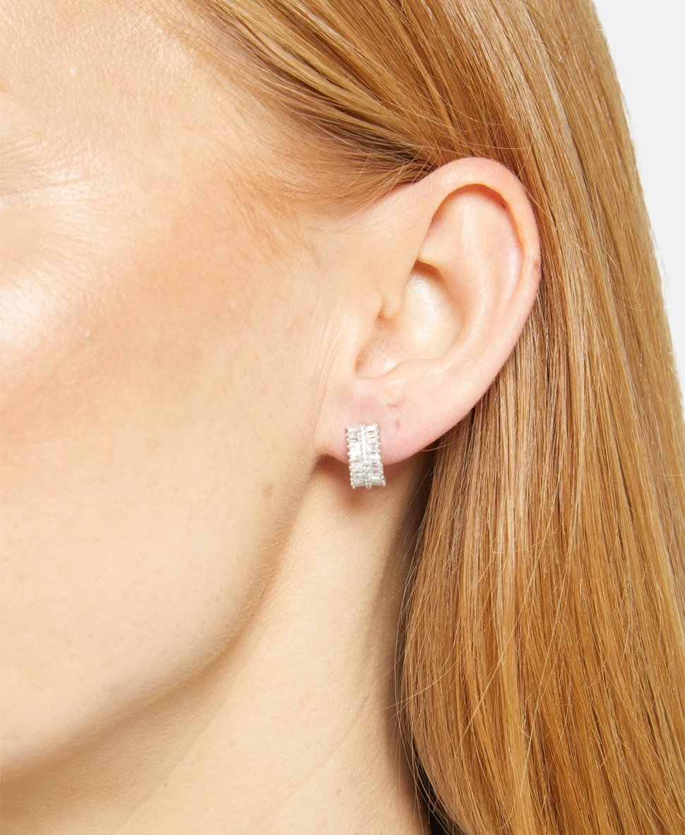 Lawrence Grey Jewelry Obručové náušnice Stříbrná 3