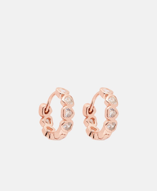 Lawrence Grey Jewelry Obručové náušnice Růžově zlatá 1
