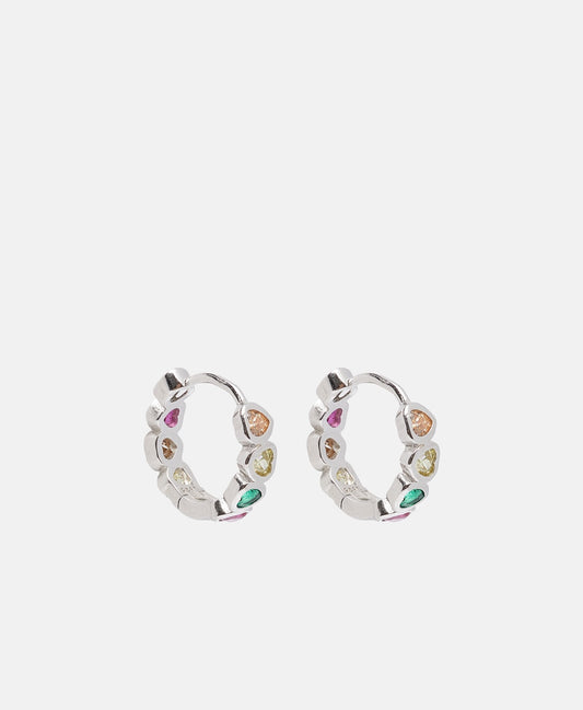 Lawrence Grey Jewelry Obručové náušnice Stříbrná 1