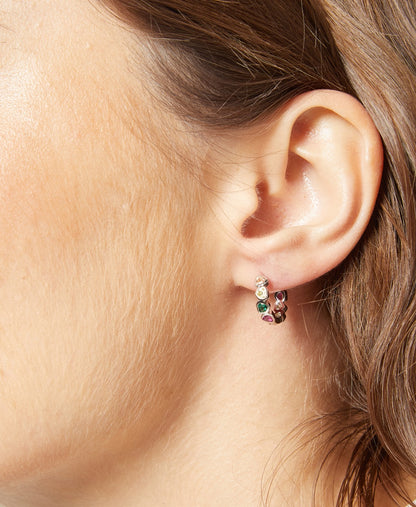 Lawrence Grey Jewelry Obručové náušnice Stříbrná 3