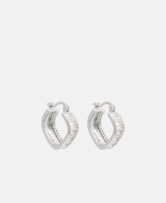 Lawrence Grey Jewelry Obručové náušnice Stříbrná 1