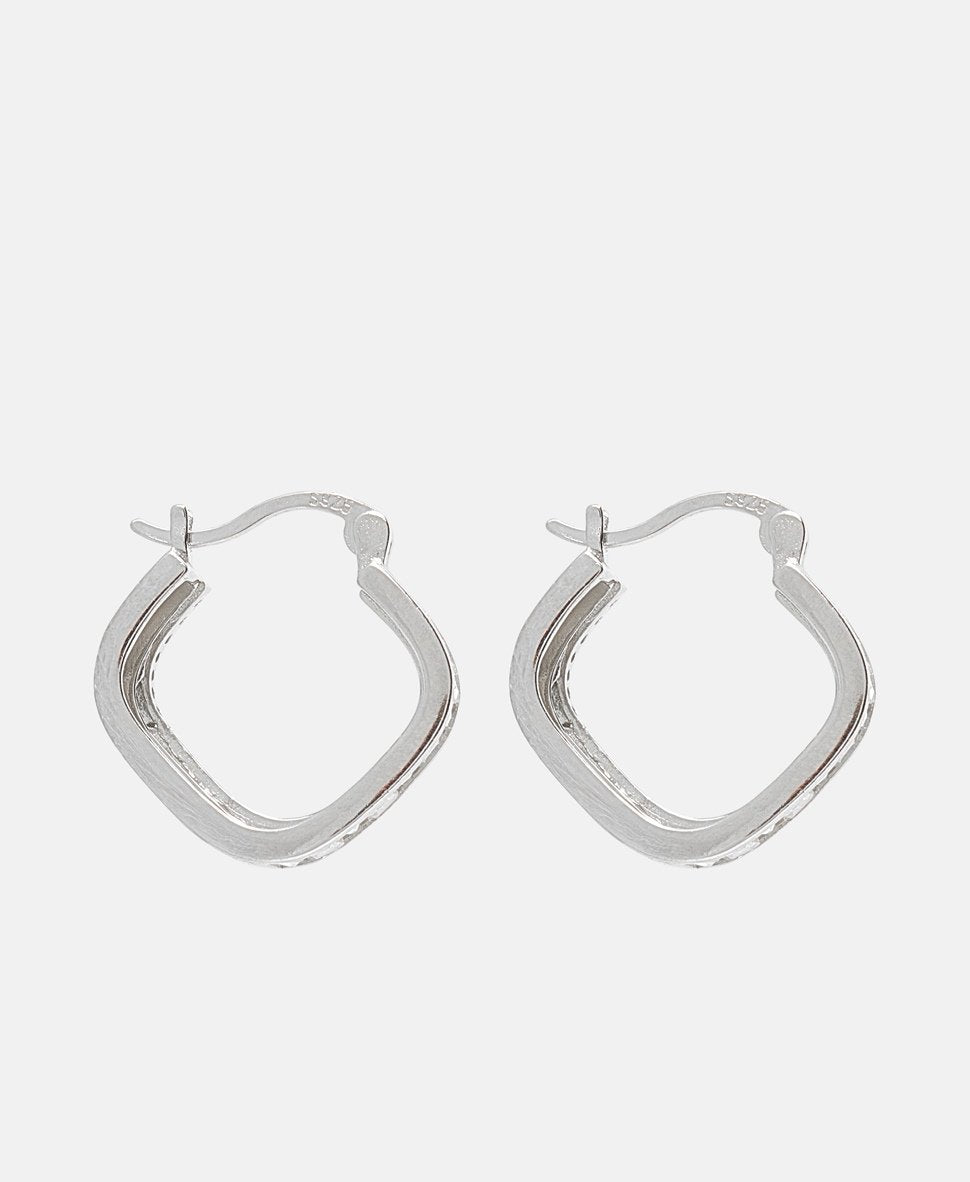 Lawrence Grey Jewelry Obručové náušnice Stříbrná 2