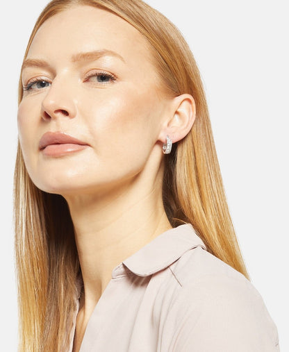 Lawrence Grey Jewelry Obručové náušnice Stříbrná 3