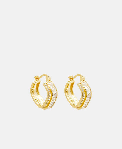 Lawrence Grey Jewelry Obručové náušnice Zlatá 1