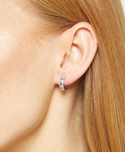 Lawrence Grey Jewelry Obručové náušnice Stříbrná 3