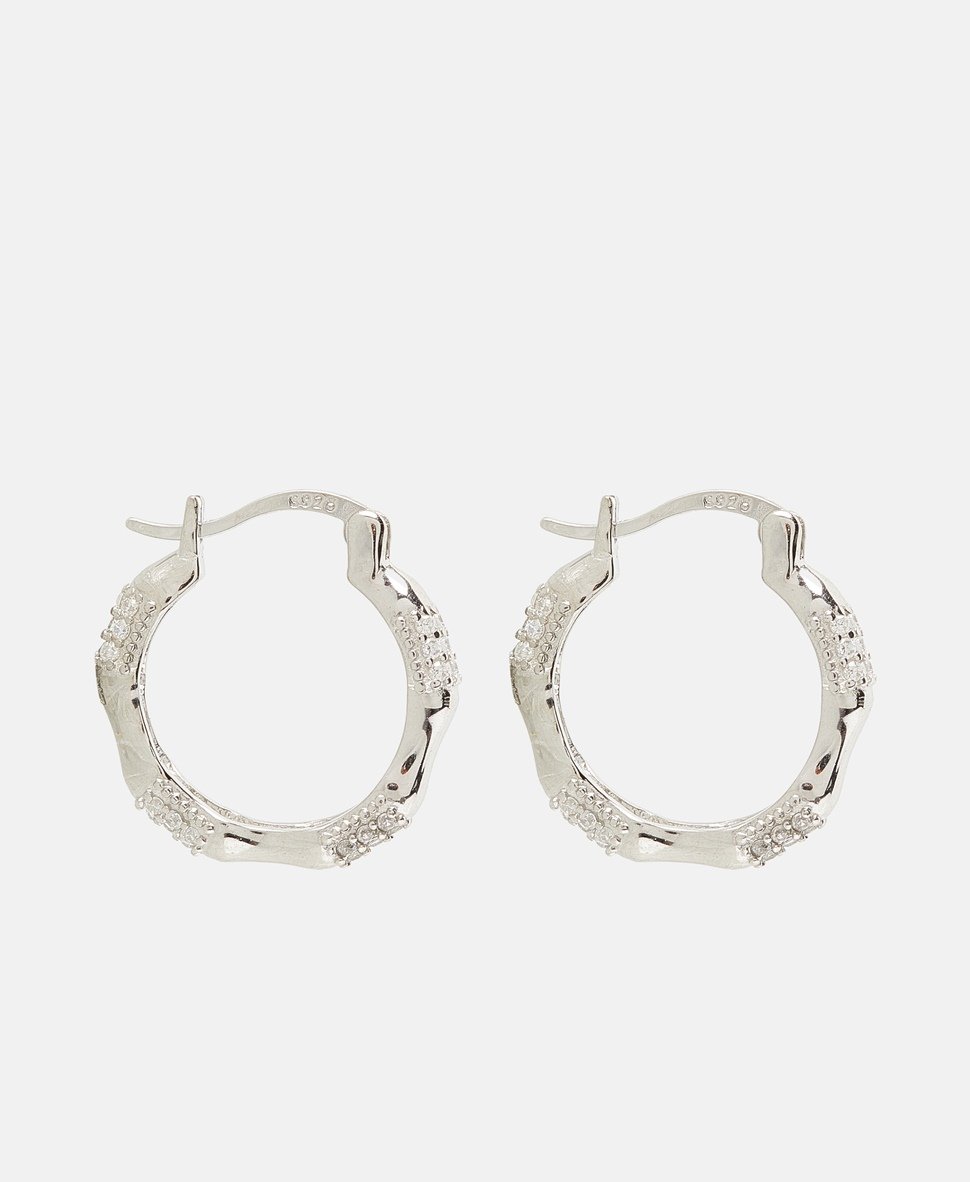 Lawrence Grey Jewelry Obručové náušnice Stříbrná 2