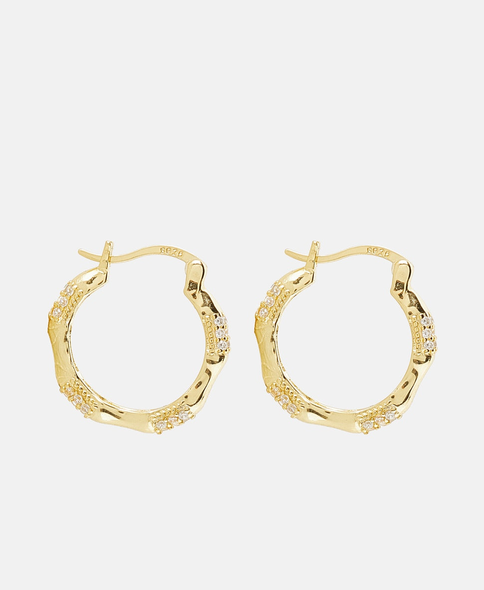 Lawrence Grey Jewelry Obručové náušnice Zlatá 2