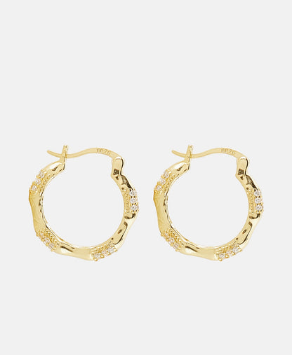 Lawrence Grey Jewelry Obručové náušnice Zlatá 2