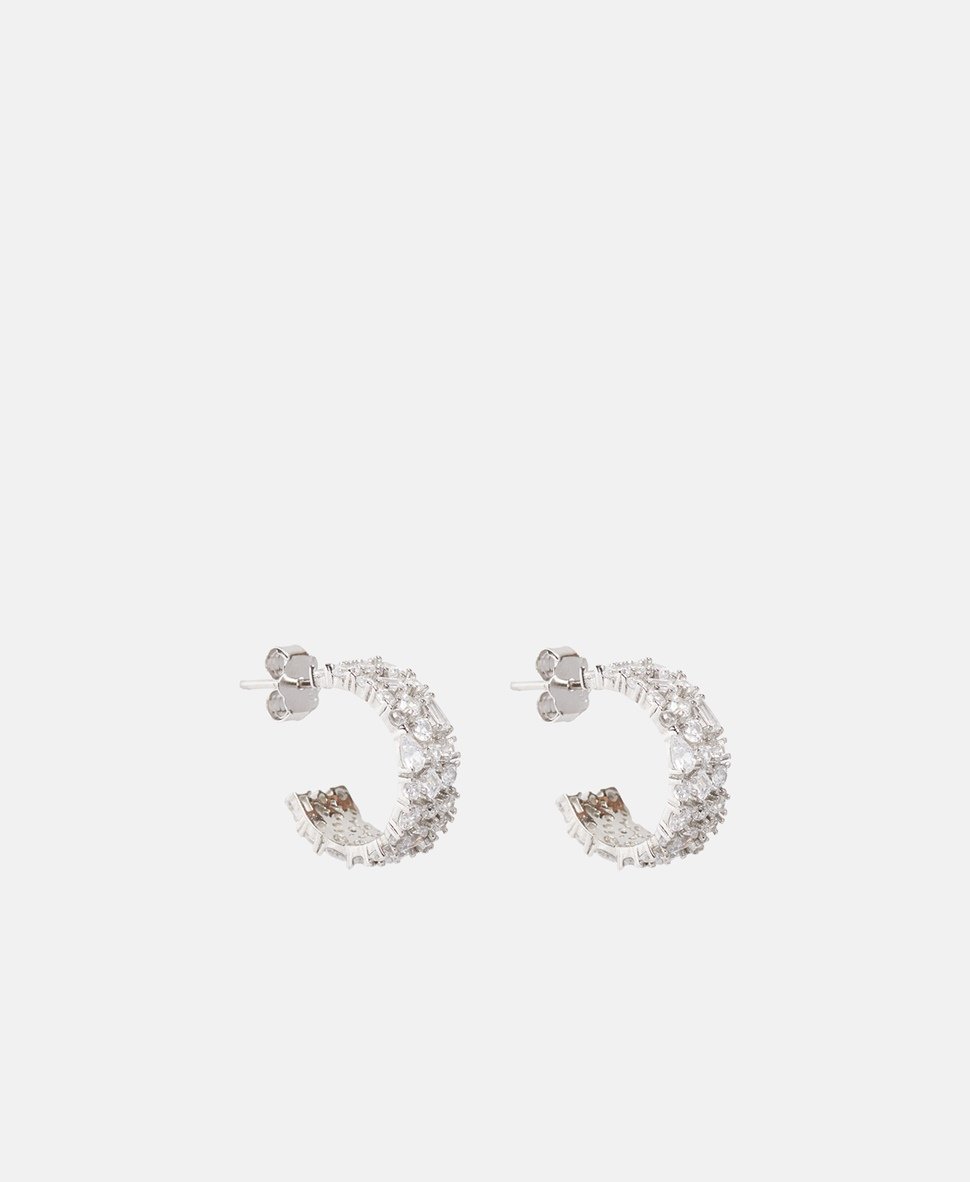 Lawrence Grey Jewelry Obručové náušnice Stříbrná 1