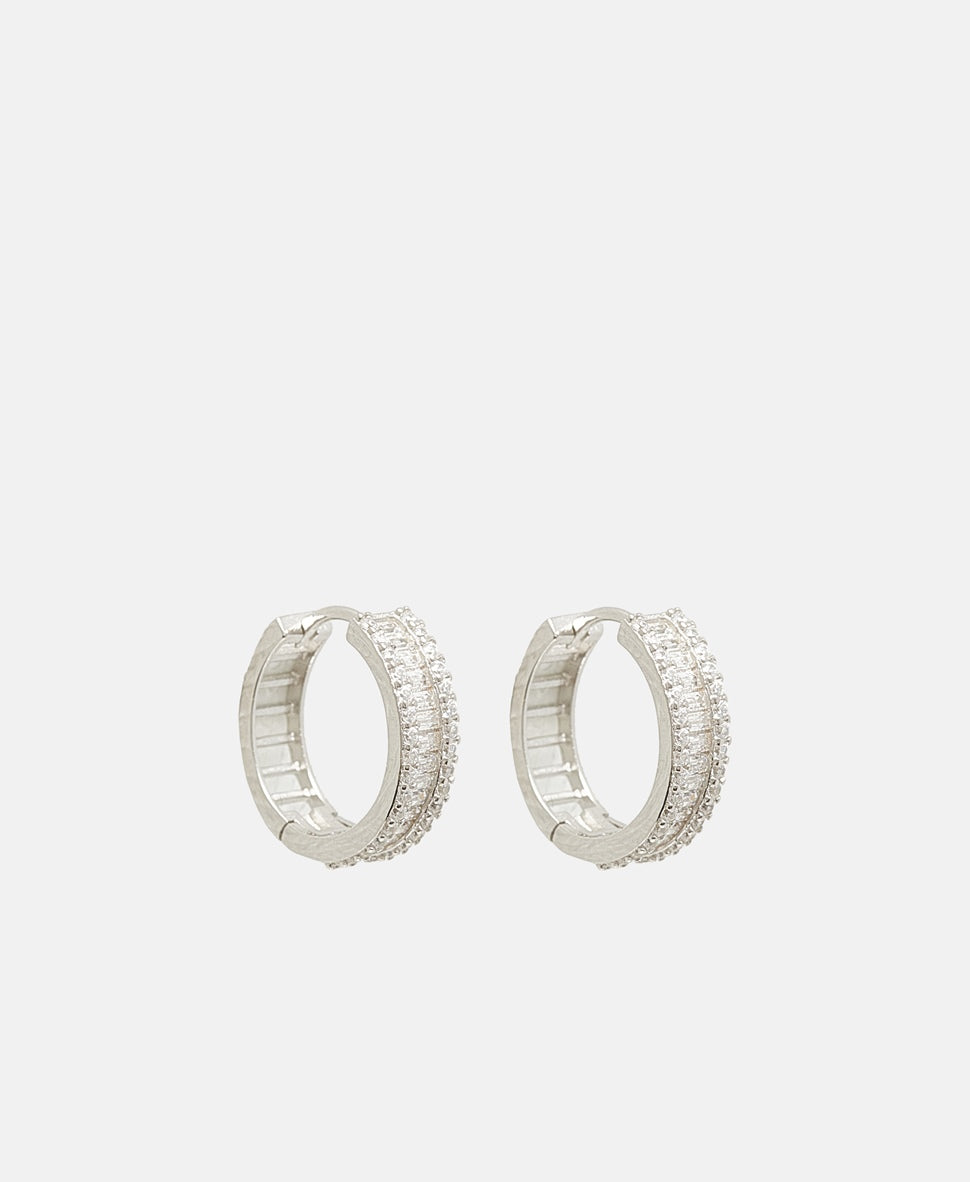 Lawrence Grey Jewelry Obručové náušnice Stříbrná 1