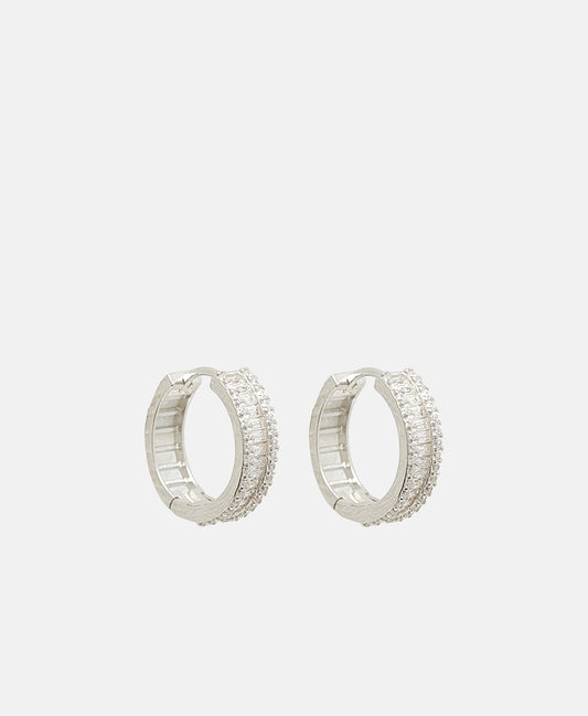 Lawrence Grey Jewelry Obručové náušnice Stříbrná 1