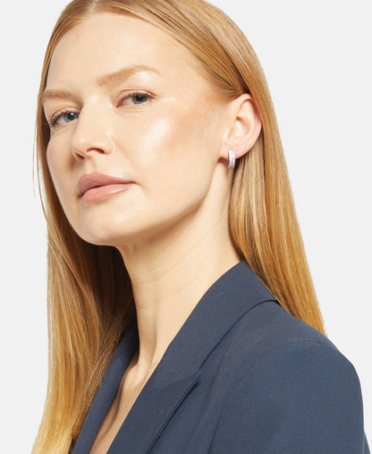 Lawrence Grey Jewelry Obručové náušnice Stříbrná 3