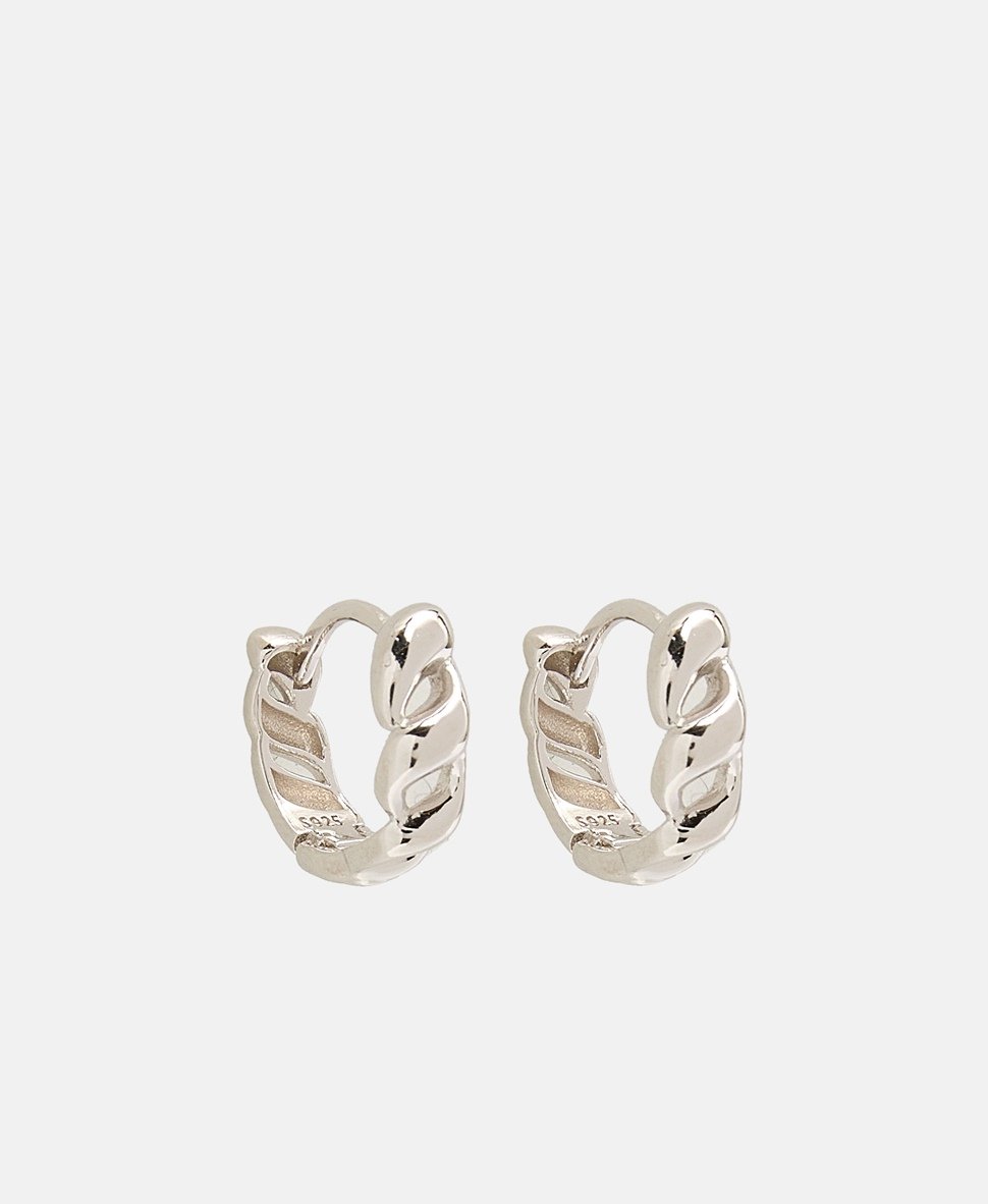 Lawrence Grey Jewelry Obručové náušnice Stříbrná 1