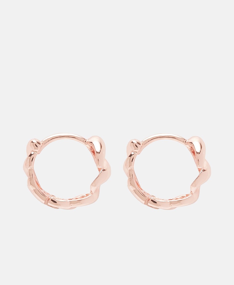Lawrence Grey Jewelry Obručové náušnice Růžově zlatá 2