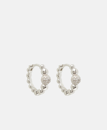 Lawrence Grey Jewelry Obručové náušnice Stříbrná 1