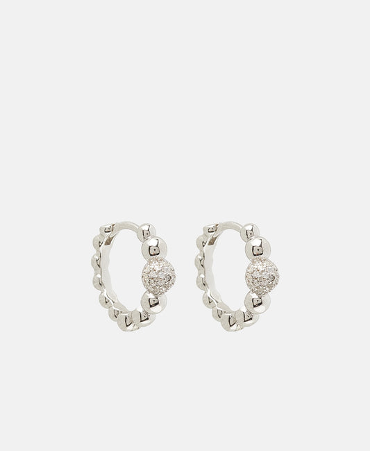 Lawrence Grey Jewelry Obručové náušnice Stříbrná 1