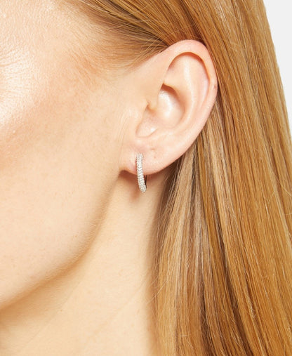 Lawrence Grey Jewelry Obručové náušnice Stříbrná 3