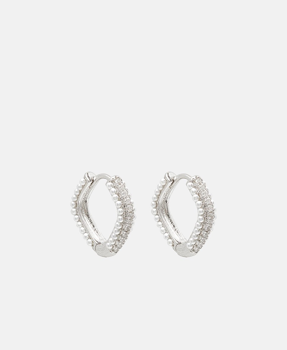 Lawrence Grey Jewelry Obručové náušnice Stříbrná 1