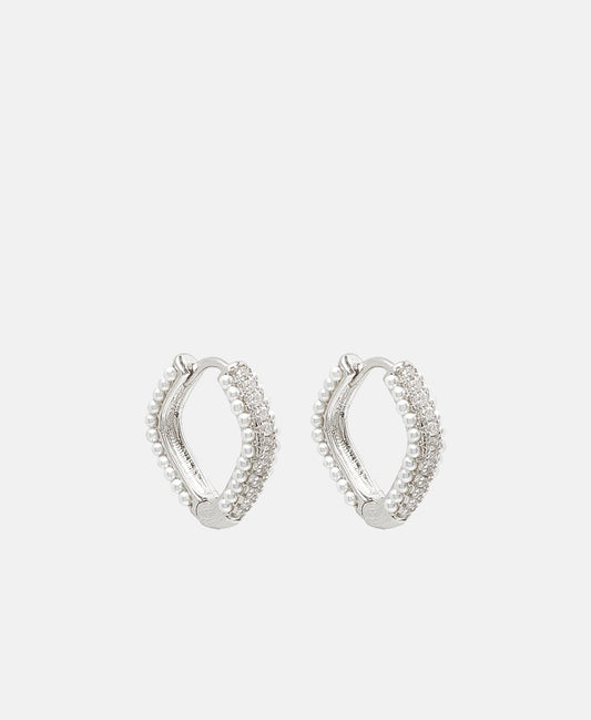Lawrence Grey Jewelry Obručové náušnice Stříbrná 1