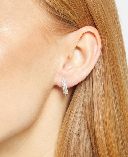 Lawrence Grey Jewelry Obručové náušnice Stříbrná 3
