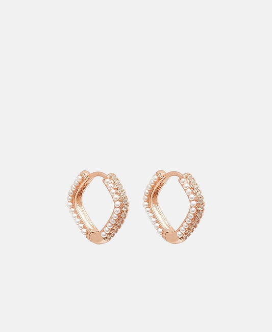 Lawrence Grey Jewelry Obručové náušnice Růžově zlatá 1