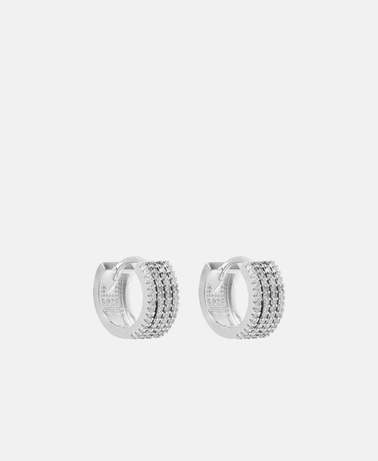 Lawrence Grey Jewelry Obručové náušnice Stříbrná 1
