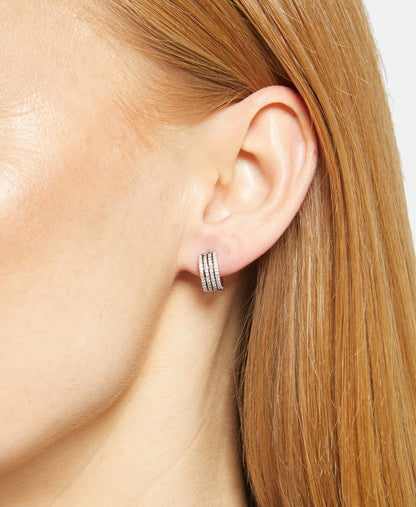 Lawrence Grey Jewelry Obručové náušnice Stříbrná 3