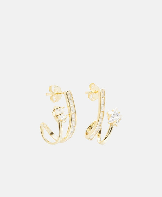 Lawrence Grey Jewelry Obručové náušnice Zlatá 1