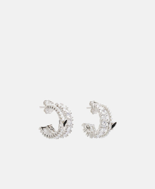 Lawrence Grey Jewelry Obručové náušnice Stříbrná 1