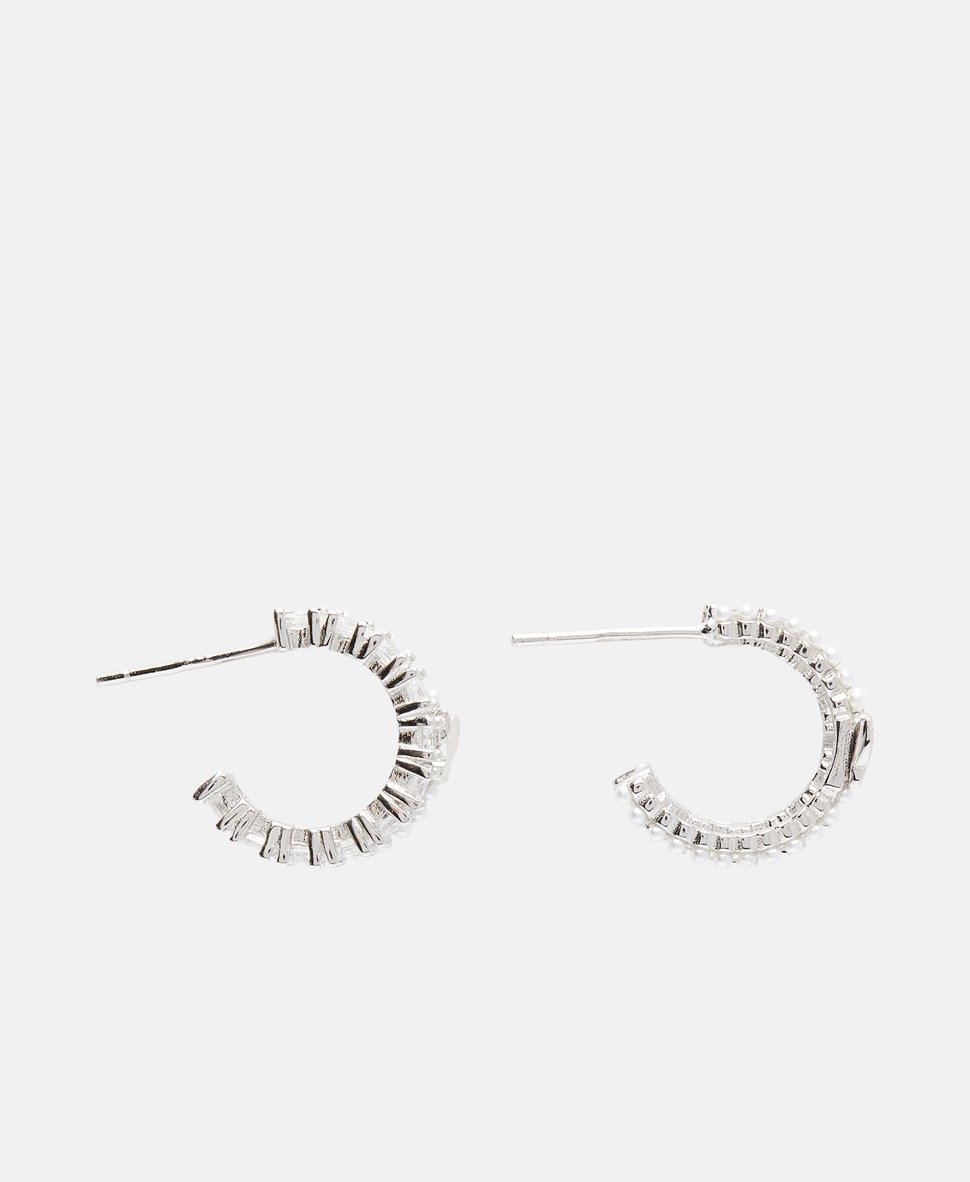 Lawrence Grey Jewelry Obručové náušnice Stříbrná 2