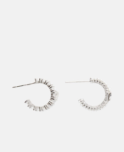 Lawrence Grey Jewelry Obručové náušnice Stříbrná 2