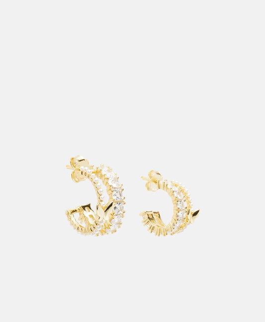 Lawrence Grey Jewelry Obručové náušnice Zlatá 1