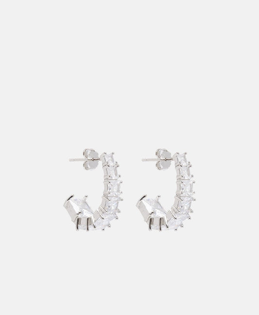 Lawrence Grey Jewelry Obručové náušnice Stříbrná 1