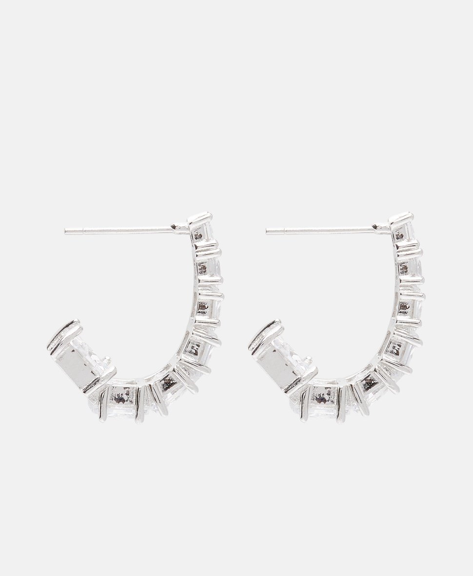 Lawrence Grey Jewelry Obručové náušnice Stříbrná 2