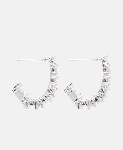 Lawrence Grey Jewelry Obručové náušnice Stříbrná 2