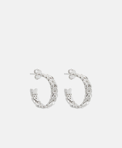 Lawrence Grey Jewelry Obručové náušnice Stříbrná 1