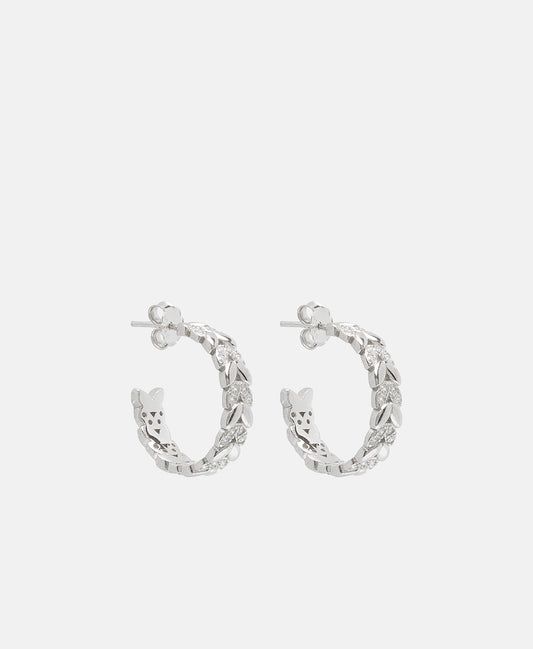 Lawrence Grey Jewelry Obručové náušnice Stříbrná 1