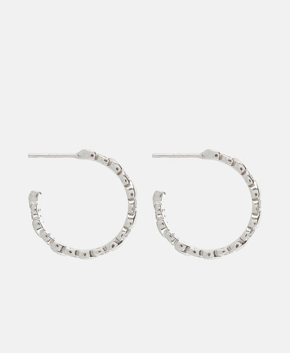 Lawrence Grey Jewelry Obručové náušnice Stříbrná 2