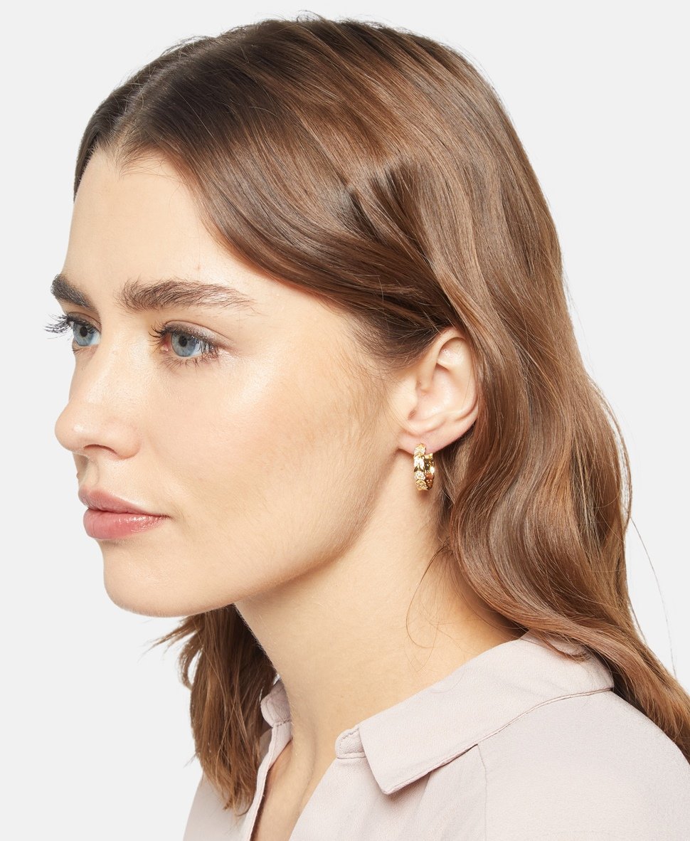Lawrence Grey Jewelry Obručové náušnice Zlatá 3