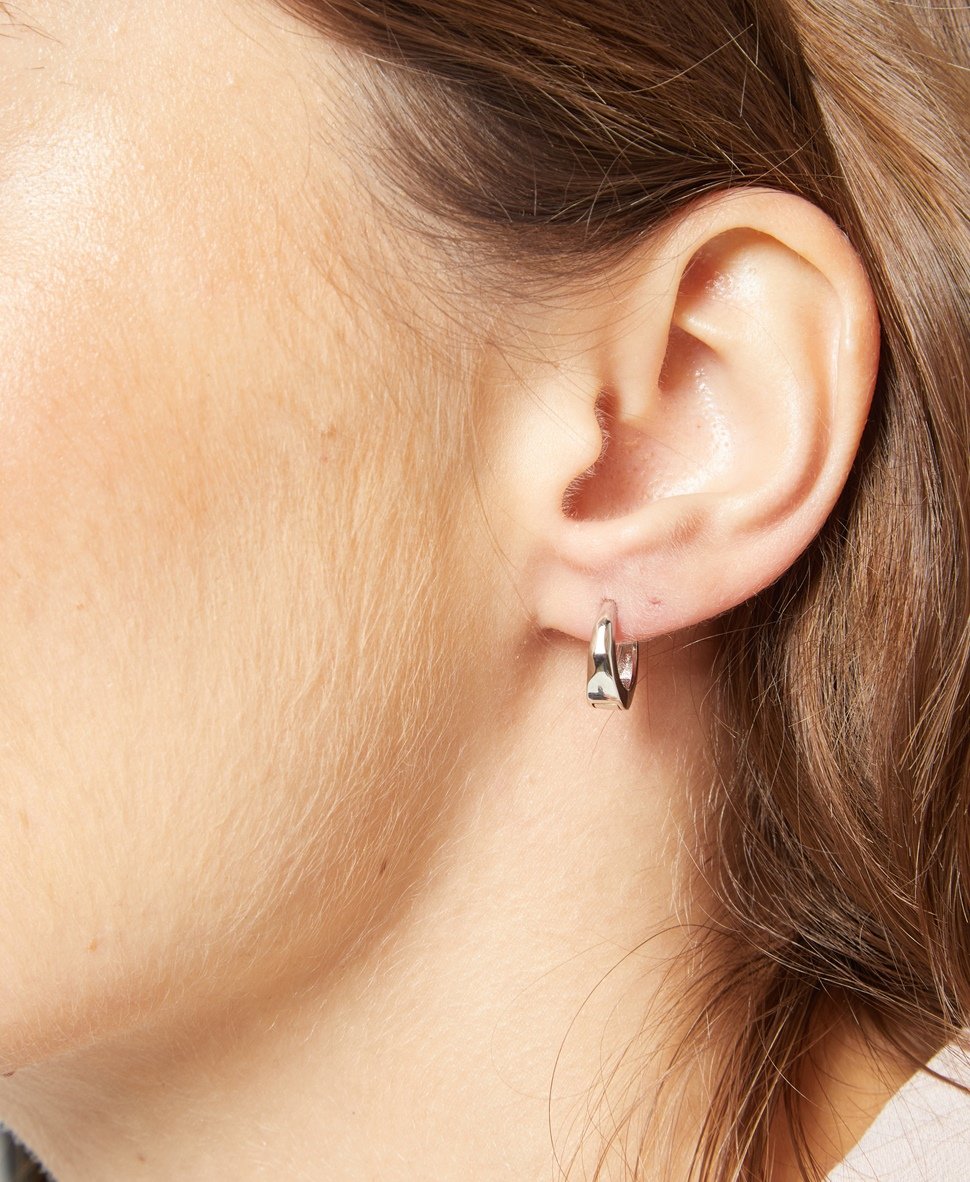 Lawrence Grey Jewelry Obručové náušnice Stříbrná 3