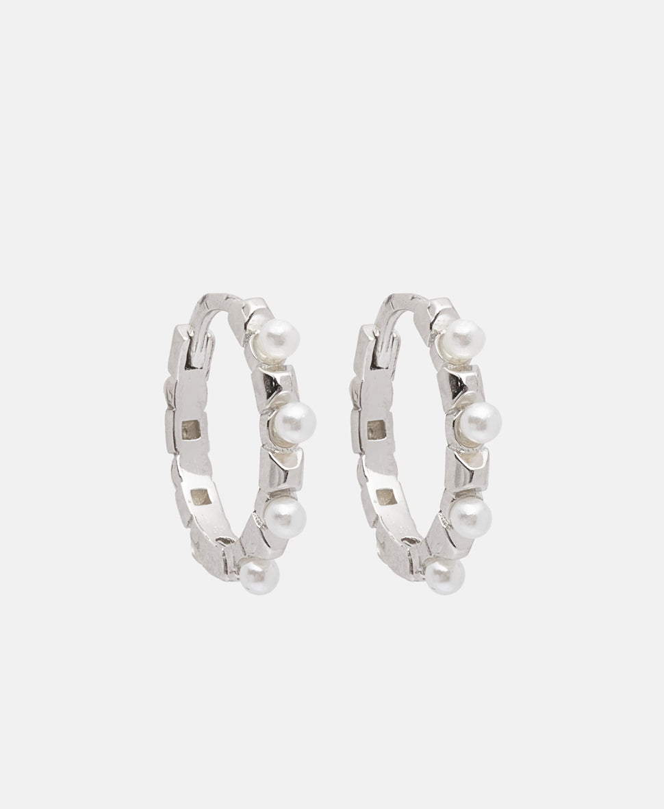 Lawrence Grey Jewelry Obručové náušnice Stříbrná 1