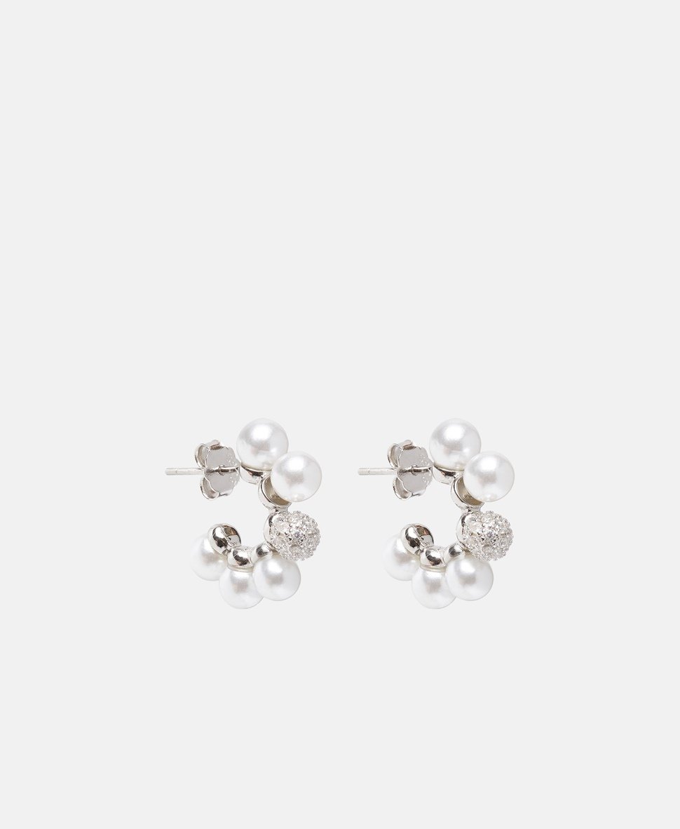 Lawrence Grey Jewelry Obručové náušnice Stříbrná 1