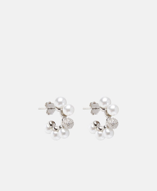 Lawrence Grey Jewelry Obručové náušnice Stříbrná 1