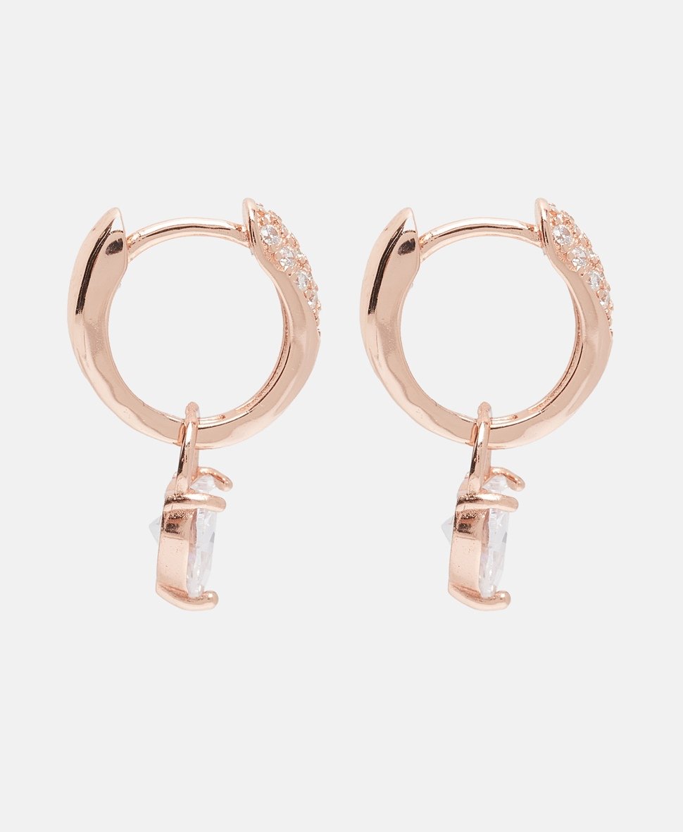 Lawrence Grey Jewelry Obručové náušnice Růžově zlatá 2