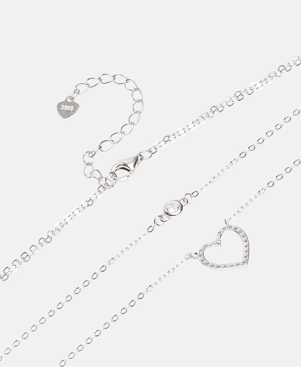 Lawrence Grey Jewelry řetízek s přívěskem Stříbrná 2
